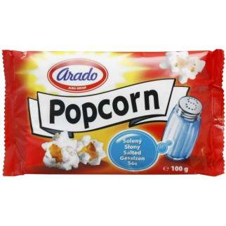 detail ARADO popcorn slaný 100g/25