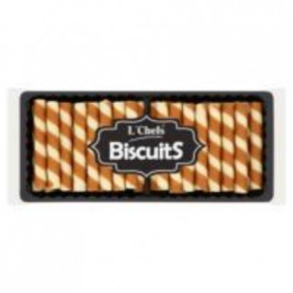 detail L'Chefs Biscuits - Trubičky s vanilkovou náplní 160g