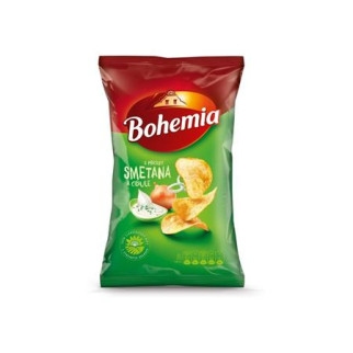 detail Bohemia chips smetana a cibule 130g x 18