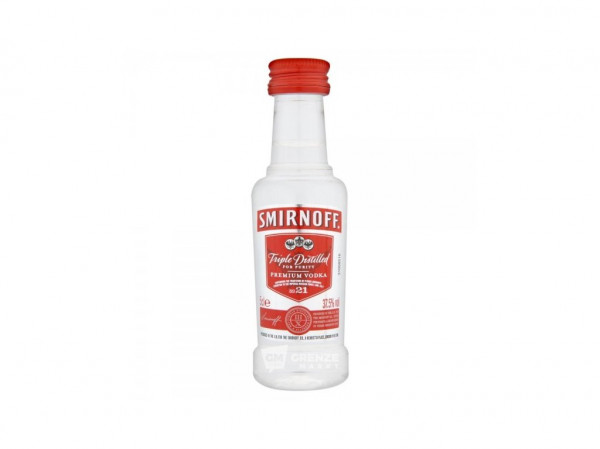 detail Smirnoff Red Vodka 37,5% 50ml mini