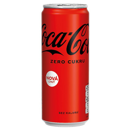 detail Coca Cola Zero 330ml Plech