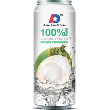 detail American 100% Pure Coconut water 500ml x 24