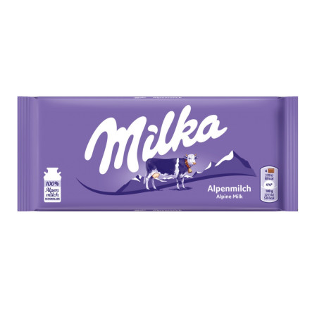detail Milka Alpine Milk 100g (D)