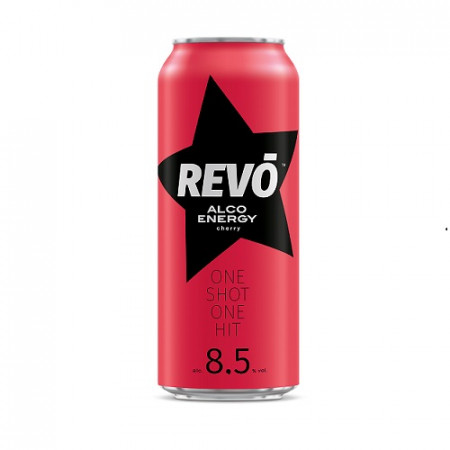 detail Revo Cherry nízkoalkoholický energ 500ml