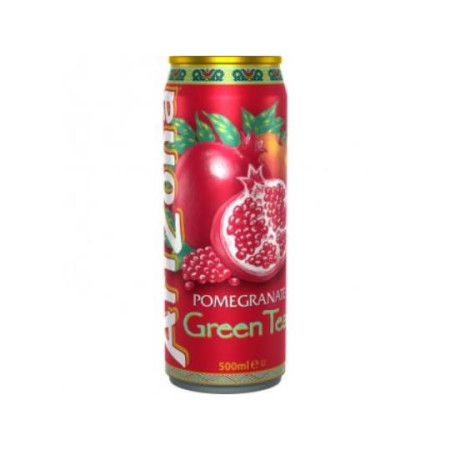 detail AriZona Green Tea Pomegranate 500ml plech