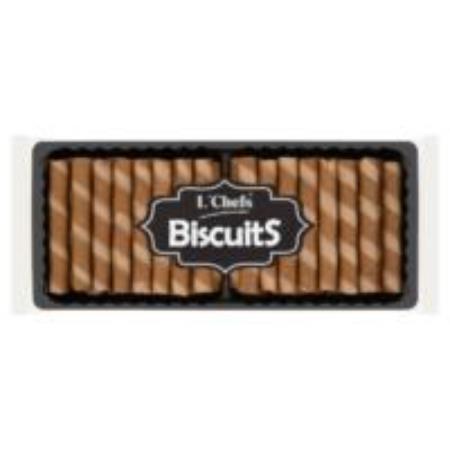 detail L'Chefs Biscuits - Trubičky s kakaovou náplní 160g