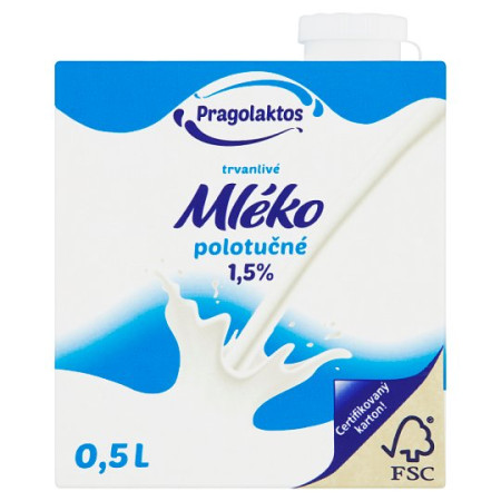 detail Pragolaktos mléko 1,5% 0,5l