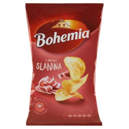 detail Bohemia chips Slanina 60g x 18