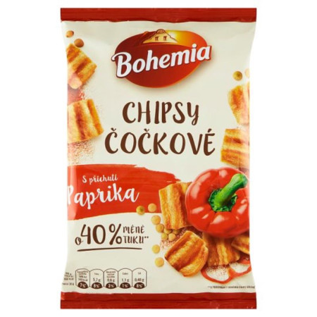 detail Bohemia Chipsy čočkové s příchuti paprika 65g/10ks