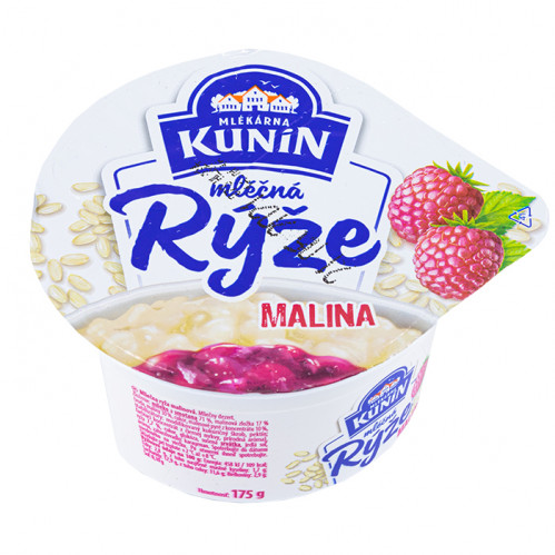 Kunín Mléčná rýže 175g Malina