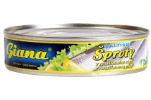 Giana Šproty Baltické v rostlinném oleji 240g