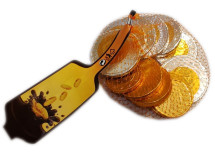 EURO čokoládové mince v síťce 100g/13ks