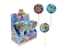 JF Spiral lollipops Raspberry 50g x 18ks