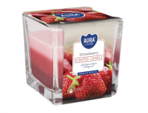 AURA 170g Svíčka Strawberry