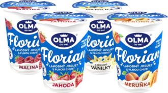 chi tiết Olma Florian jogurt mix (vanilka,jahoda,meruňka,malina) 150g