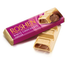 Roshen Čok.tyčinka 41g White čoko - 30ks/kart