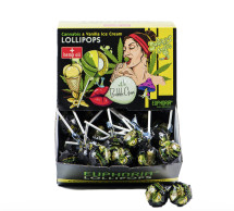 Lollipops with bubble gum - Cannabis & Vanila Ice Cream (100ks x 25g)