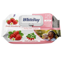 WhiteDay vlh. ubrousky Baby 120ks Strawberry