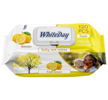 WhiteDay vlh. ubrousky Baby 120ks Lemon