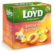 Loyd Čaj ovocný broskev+citron 20x2g