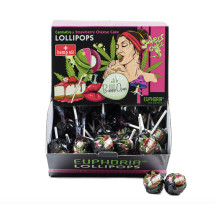 Lollipops with bubble gum - Cannabis & Strawberry Cheese Cake (100ks x 25g)