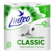 Toaletní papír Linteo classic 4ks vrst. bílý x 20