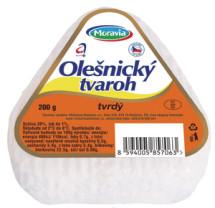 Moravia Oles. tvaroh tvrdý 200g