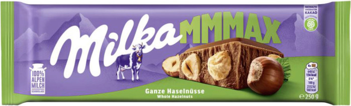chi tiết Milka 300g Whole Hazelnut - 12ks/kart