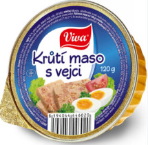 VIVA Krůtí maso s vejci 120g