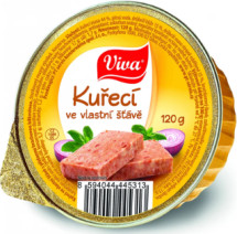 VIVA Kuřecí ve vl. šťávě 120g