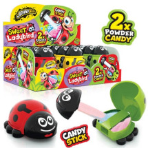 JB SWEET LADYBIRD – lízátko + 2x ovocný prášek 10g x 12