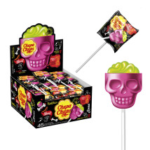 CHUPA CH 3D Skull Straw/Lime 45x15g