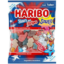 Haribo 160g Stars and Stripes sauer