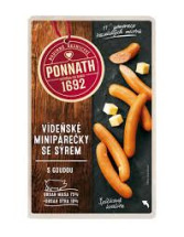 Ponnath Vídeňské minipárečky se sýrem 200g