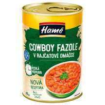 Hamé Cowboy fazole v rajčatové omáčce 415g