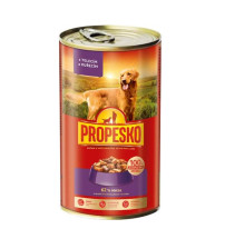 Propesko kousky 1,24kg telecí+kuřecí v omáčce pro pes