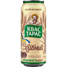 Kvas Taras plech.0.5l Chlebový