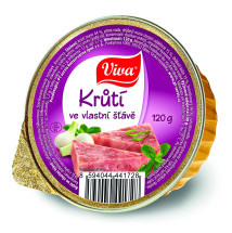 VIVA Krůtí maso ve vlastní šťávě 120g