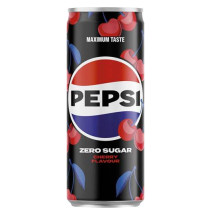 Pepsi 330ml plech CZ - Cherry Zero