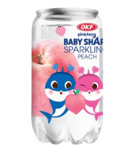 OKF 350ml Sparkling Baby Shark - Peach