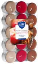 AURA Svíčka Apple - Cinamon 30ks
