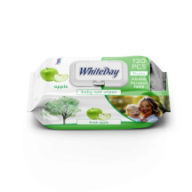 WhiteDay vlh. ubrousky Baby 120ks Apple