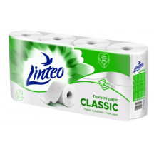 Linteo Toaletní papír 7+1, 2vrst. Bílý - 10ks/kart
