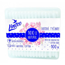 Linteo Papírové vatové tyčinky 100ks box