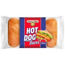 Dancake Hot Dog 250g Buns - 8ks/kart