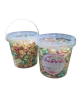 Popcorn Karamel barevný 70g kyblík