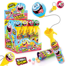 JB GUM BALL ATTACK – vystřelovací balonek + žvýkačky 10g x 16