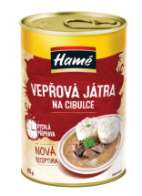 Hamé Vepřová játra na cibulce 415g - 10ks/kart