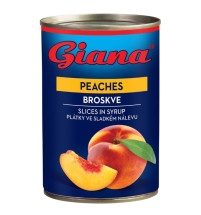 Giana Broskve plátky 425ml