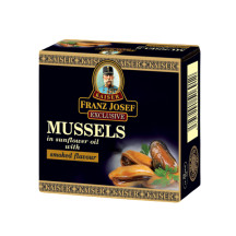 FJK Mušle 80g v rostlinném oleji s uzenou